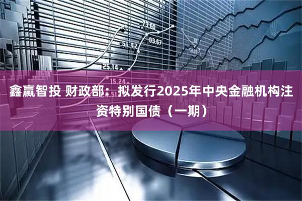 鑫赢智投 财政部：拟发行2025年中央金融机构注资特别国债（一期）