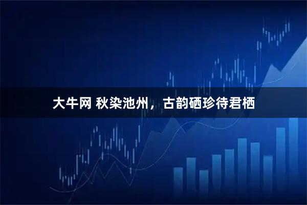 大牛网 秋染池州，古韵硒珍待君栖